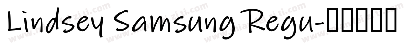 Lindsey Samsung Regu字体转换